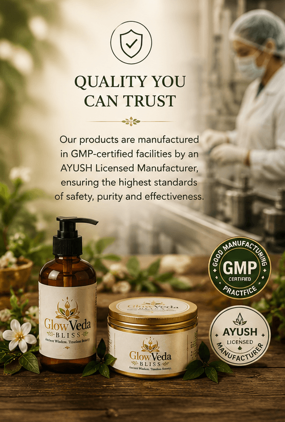 Quality you can trust — GMP-certified facilities and AYUSH licensed manufacturing